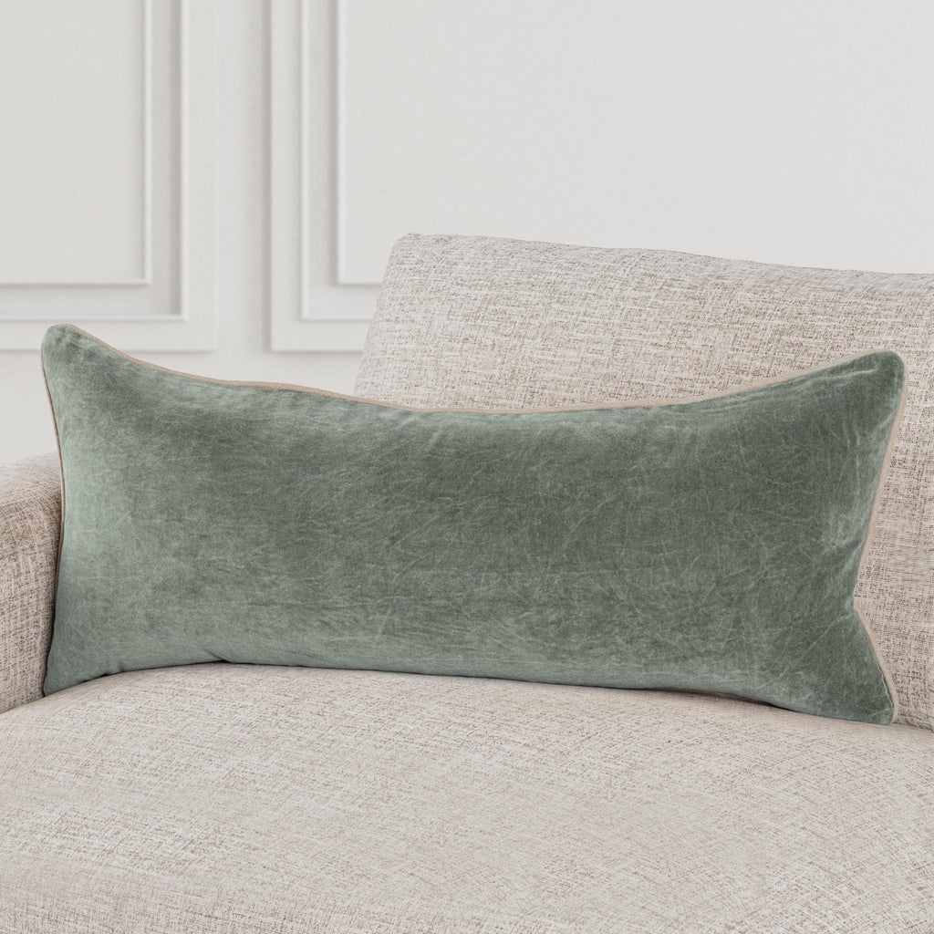 Heirloom Velvet - SLD Pillow - Bay Green