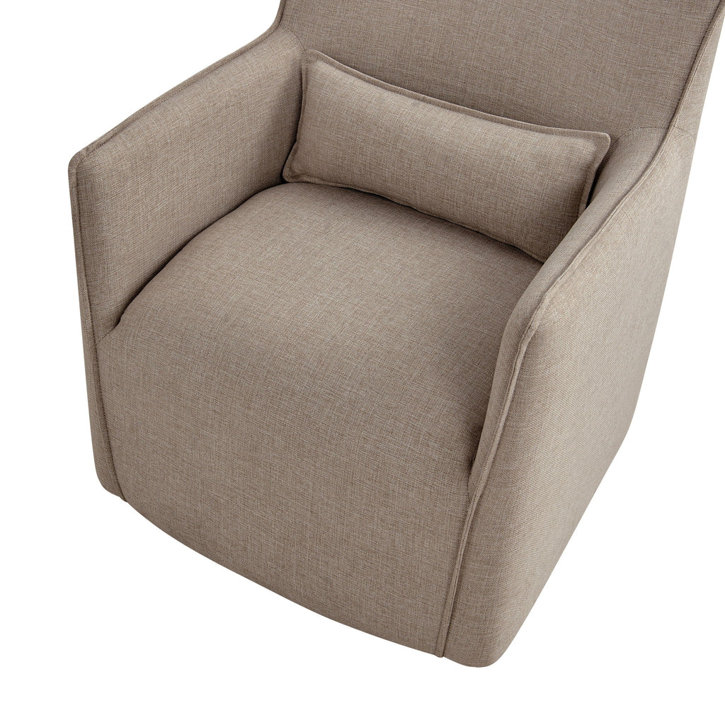 Ayla - Swivel Accent Chair With Matching Lumbar Pillow