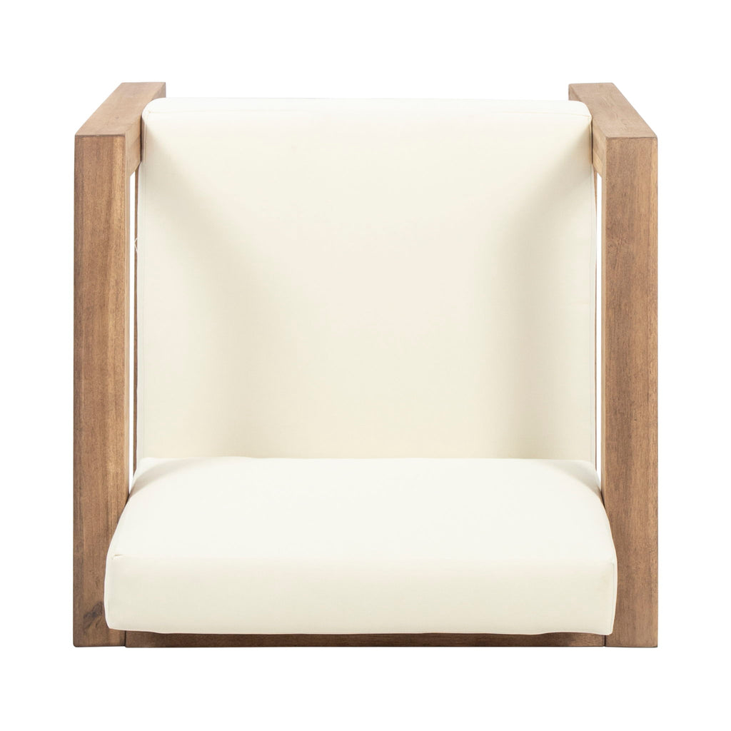 Outdoor Club Chair With Cushion And A Shape Legs - Beige