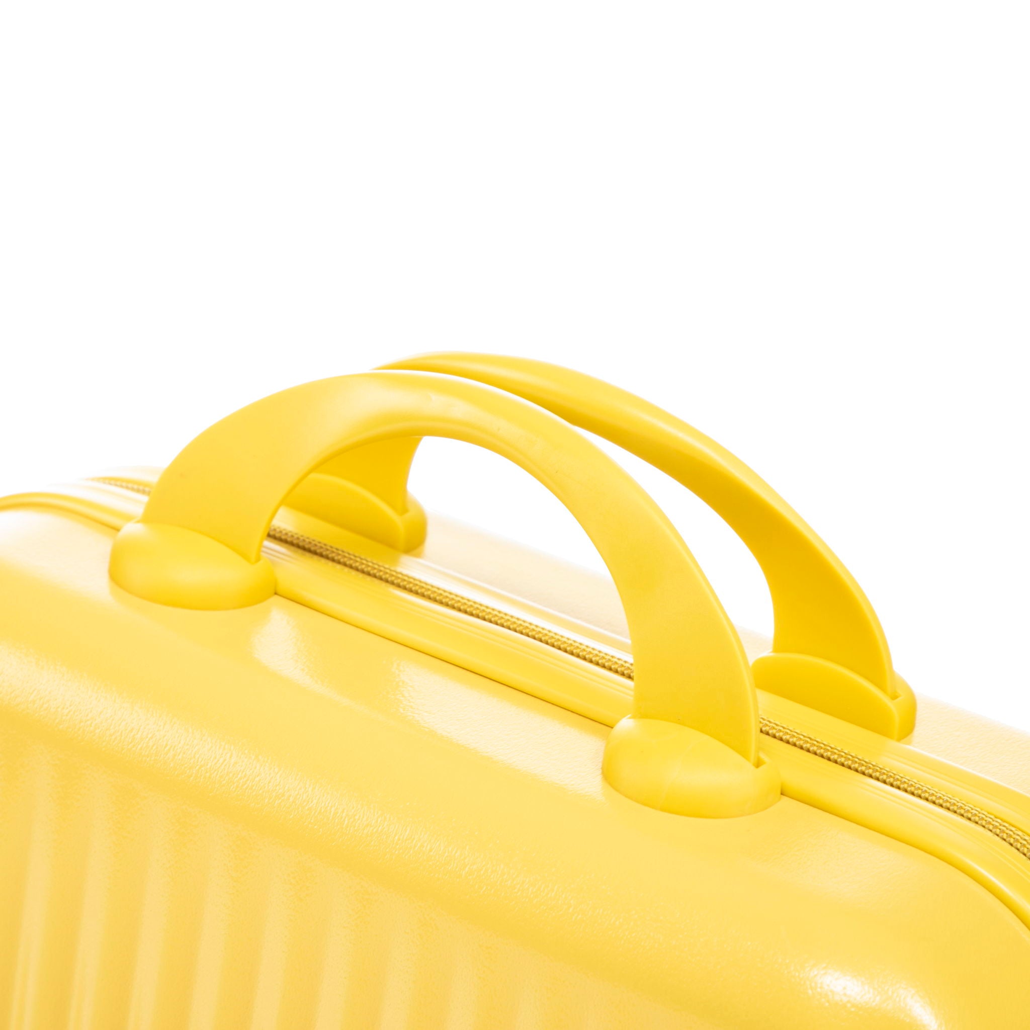 Luggage Set With Cosmetic Case, Combination Lock, Front Opening Design