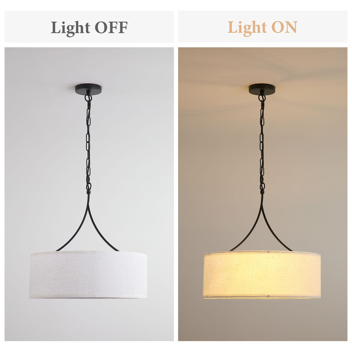 3 Light Drum Pendant Light