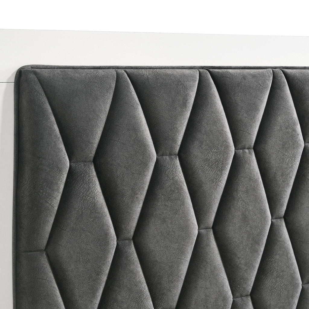Taraval - Panel Bed With Upholstered Headboard