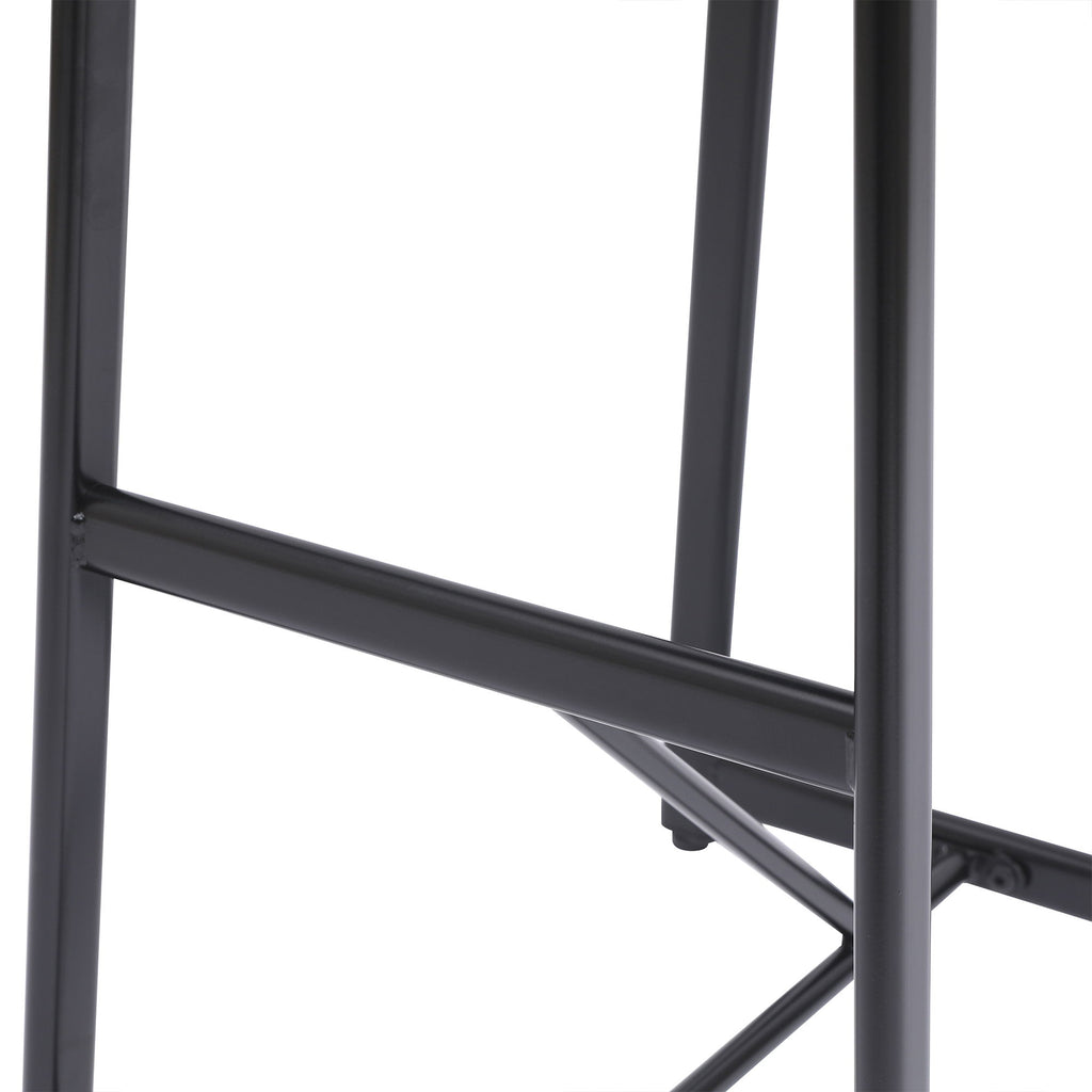 Modern Bar Stools With Backrest For Kitchen (Set of 3)