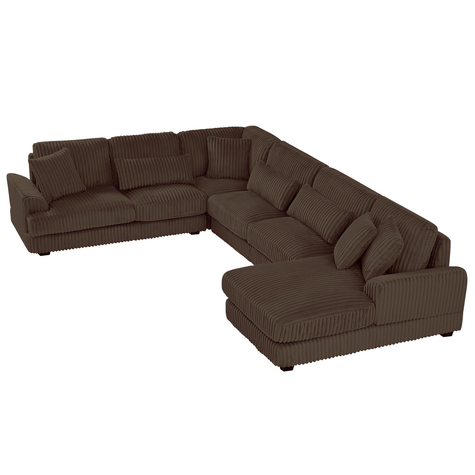 Oversized Sectional Sofa U - Shaped Sofa Couch Modern Sofa Upholstered In Soft With A Chaise Lounge For Living Room