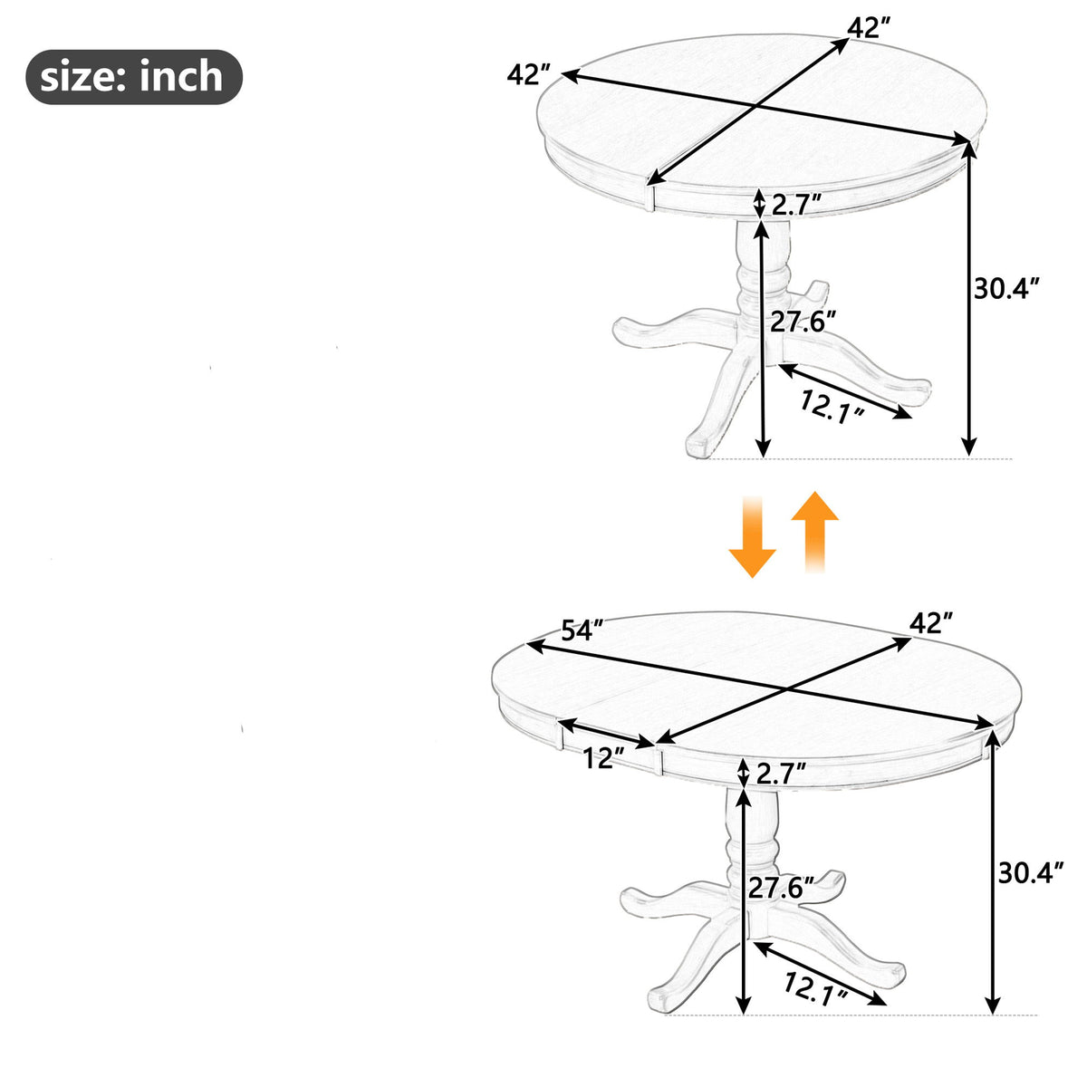 5 Pieces Dining Table And Chairs Set For 4 Persons