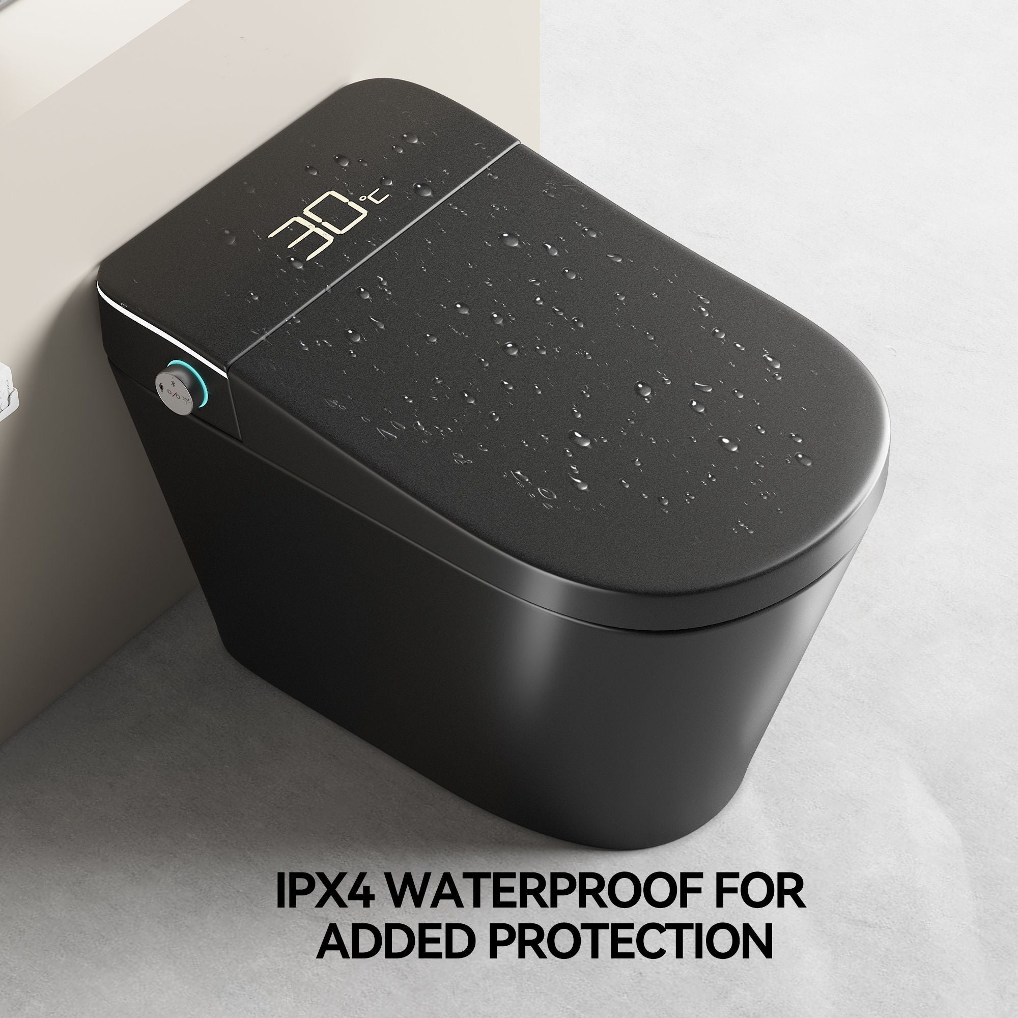 Smart Bidet Toilet With Auto Open / Close Seat, Warm Water Wash, Heated Seat, And Wireless Remote Control