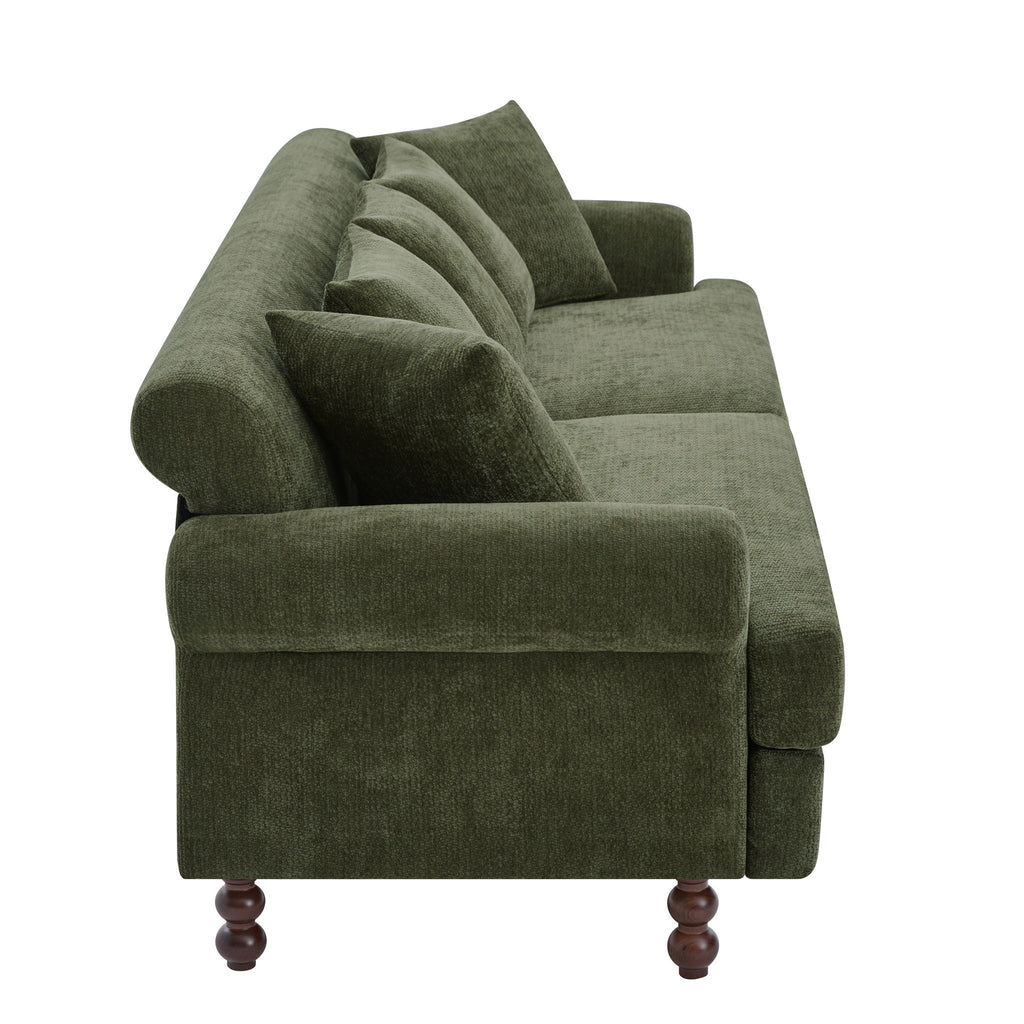 3 Seater Sofa For Living Room - Green