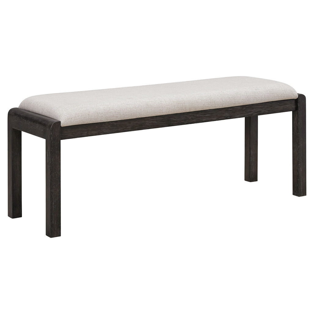Extendable Dining Table Set With 4 Upholstered Chairs And 1 Bench