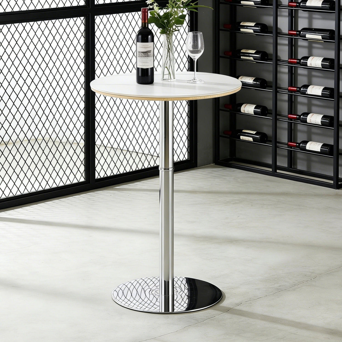 Contemporary Circular Bar Table