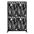Free Standing Decorative Privacy Screen, Outdoor And Indoor Divider
