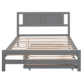 Platform Bed With Adjustable Trundle