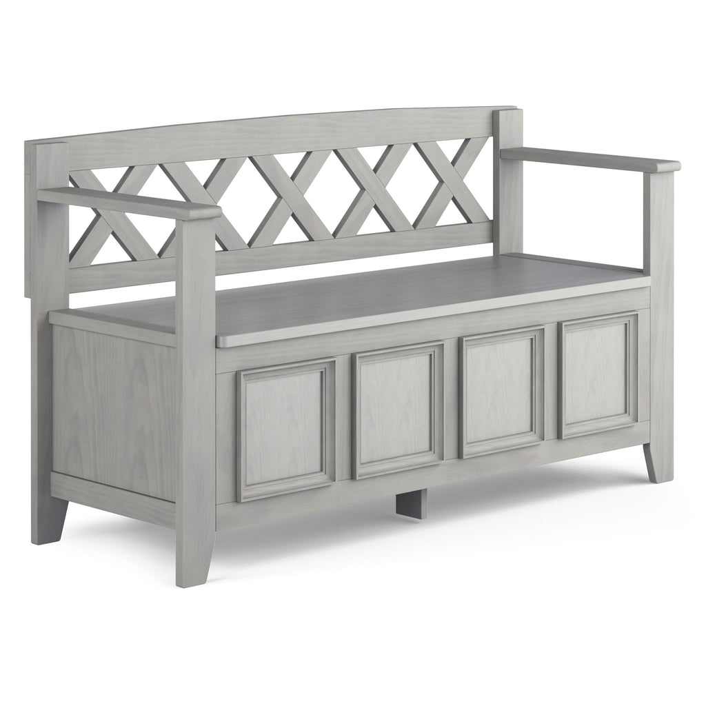 Amherst - Entryway Storage Bench - Gray