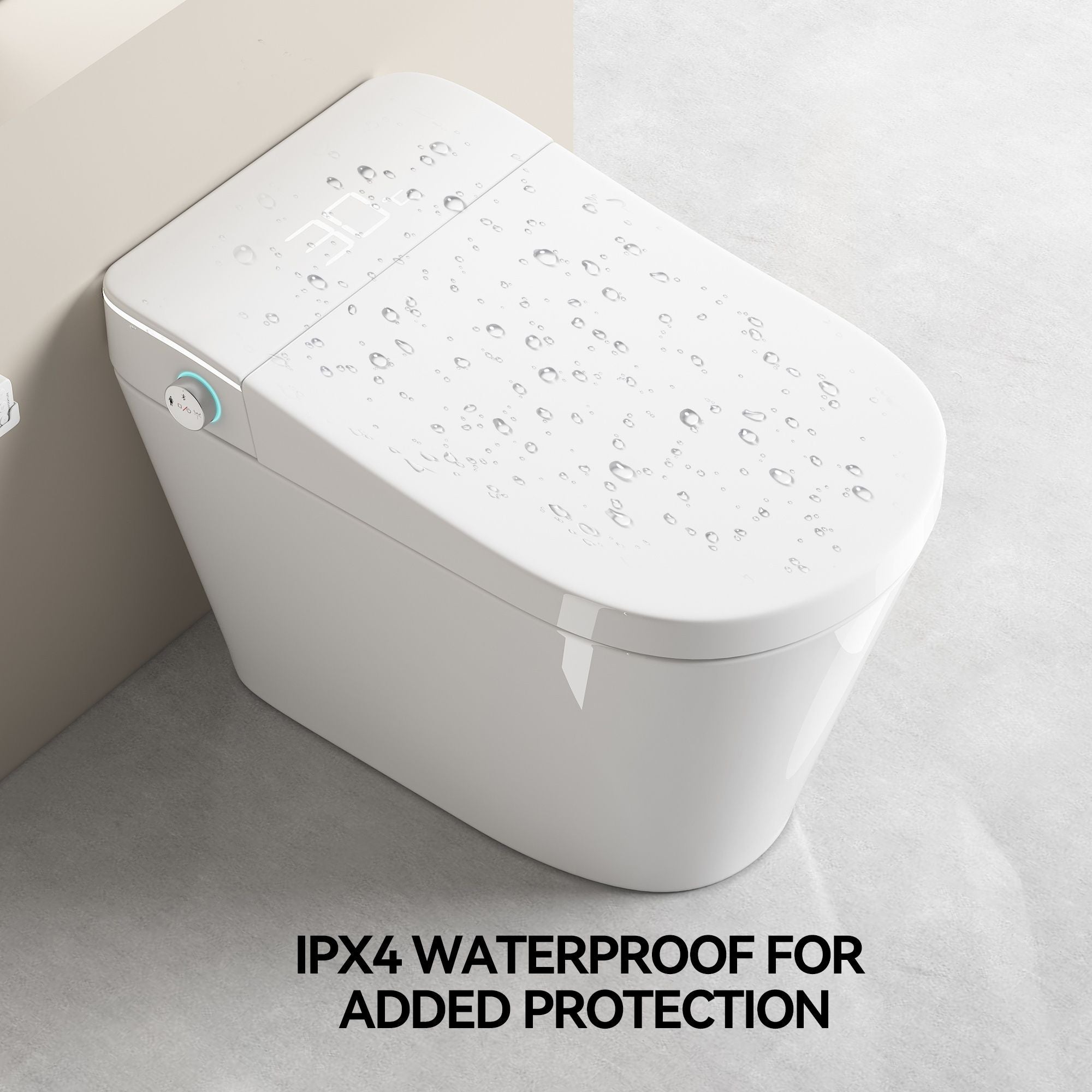 Smart Bidet Toilet With Auto Open / Close Seat, Warm Water Wash, Heated Seat, And Wireless Remote Control