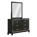 1 Piece Dresser With Tapered Legs Furniture - Black