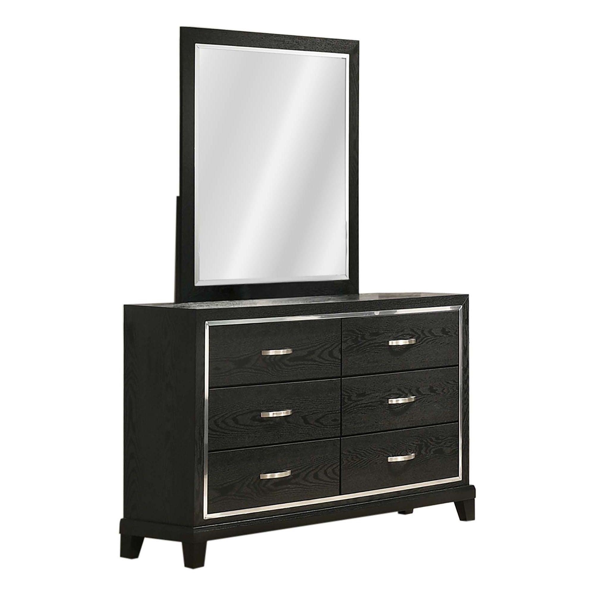 1 Piece Dresser With Tapered Legs Furniture - Black