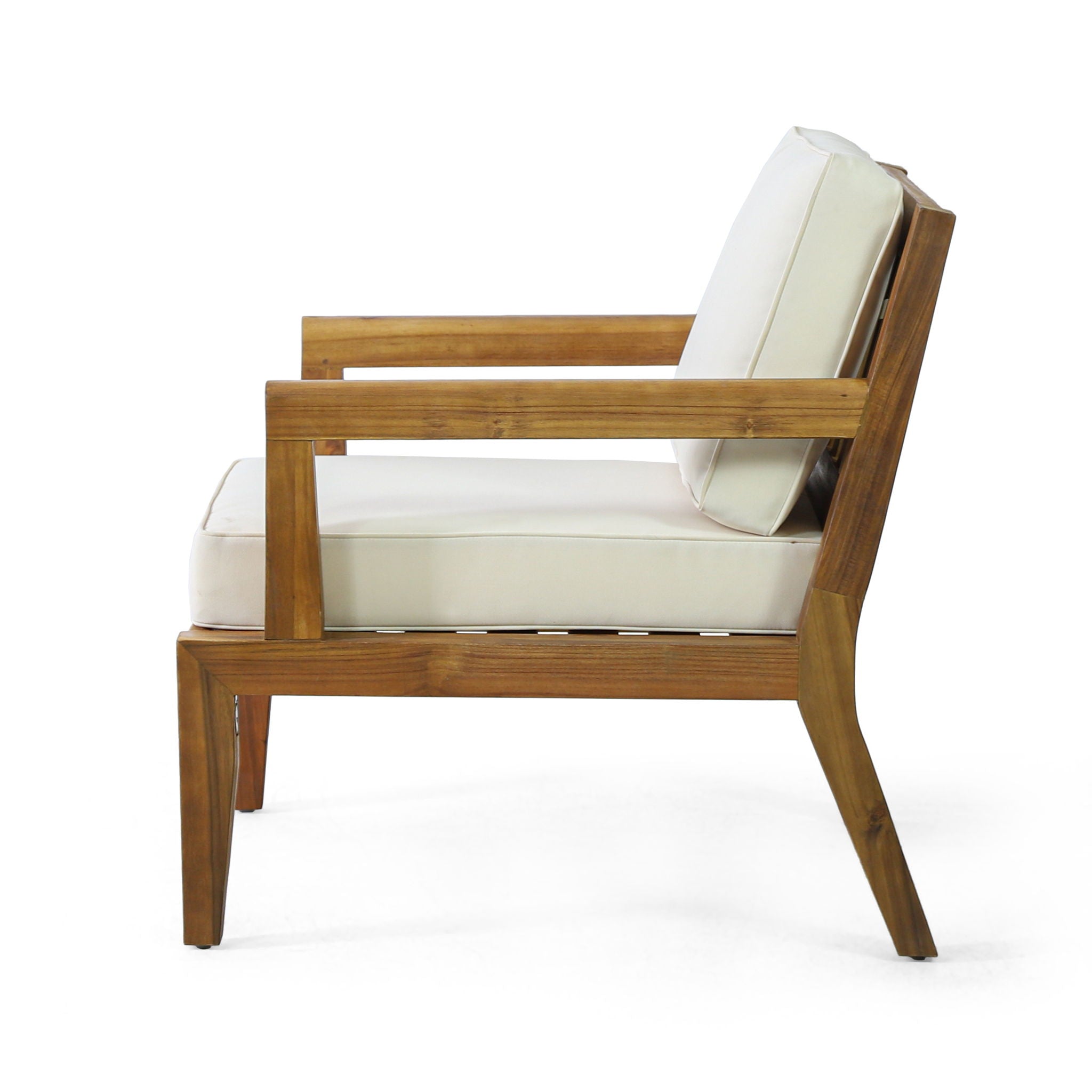 Outdoor Club Chair With Cushions - Beige