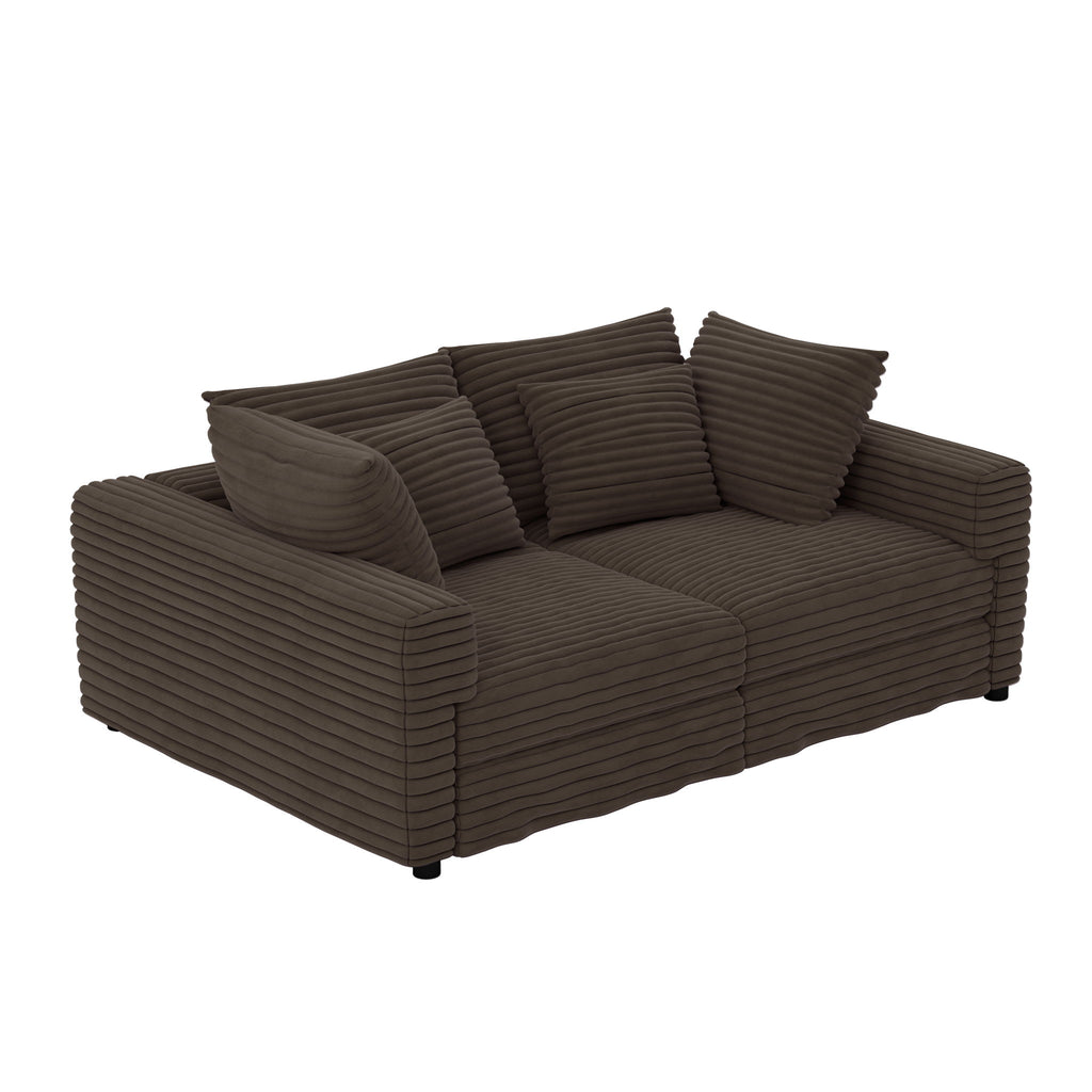 4 Seat Sofa, Deep Seat Couches With Soft Pillows