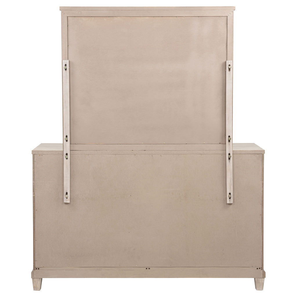 Wedner - 6 Drawer Dresser With Mirror - Oak