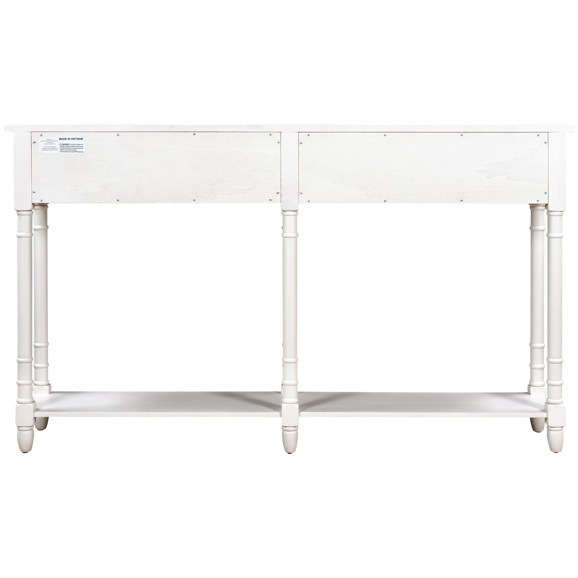 Hearth & Haven Daniel - Console Table With 2 Storage Drawers And Bottom Shelf
