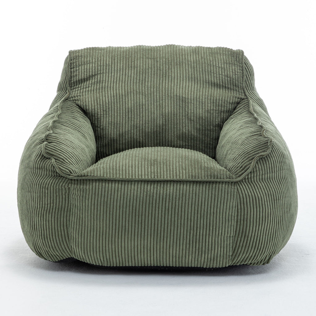 Comfy Bean Bag Chair With Filler, Fluffy And Cozy Seating