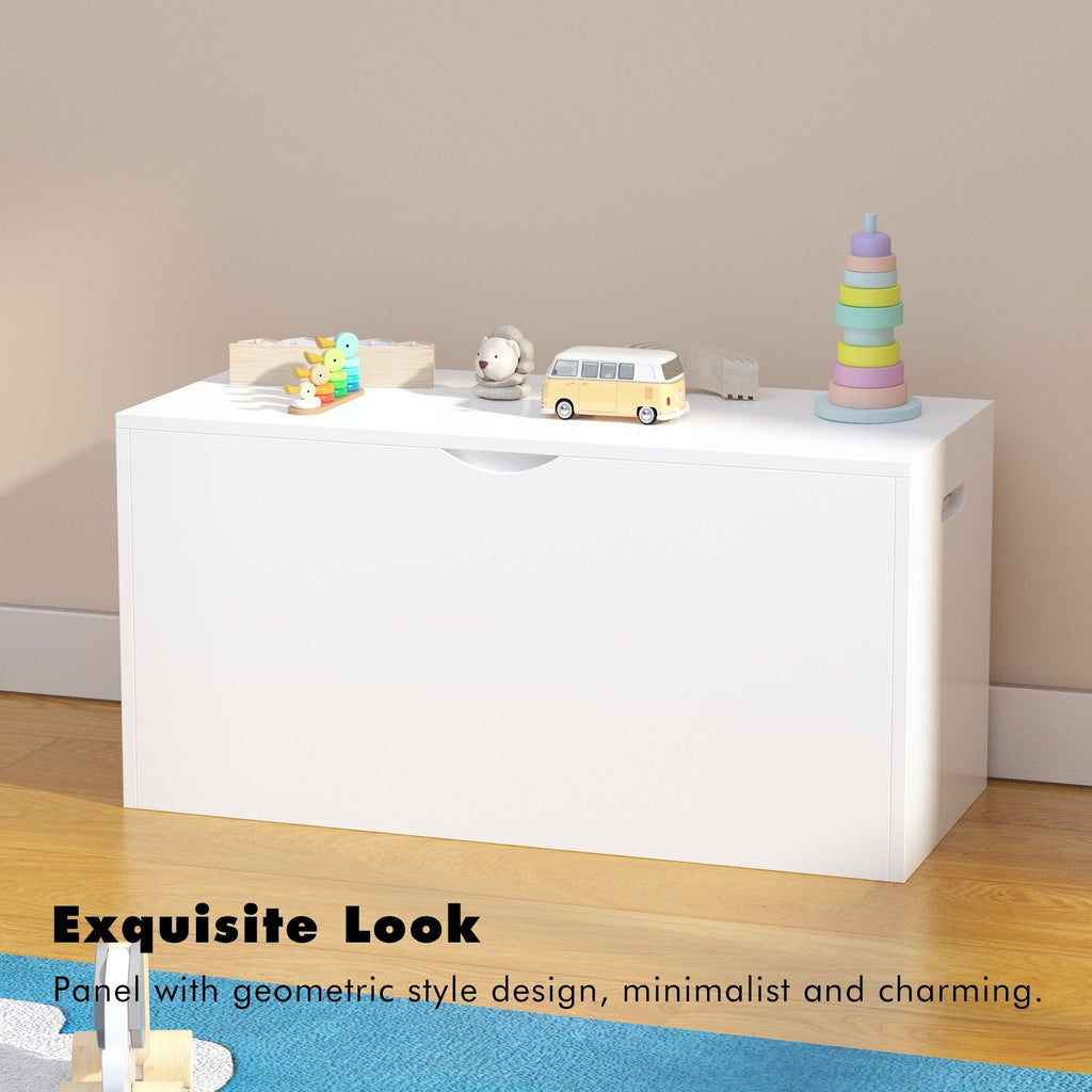 Toy Storage Organizer With Rolling Drawer, Chest With Wheels, Large Pull Out Bin For Nursery - White