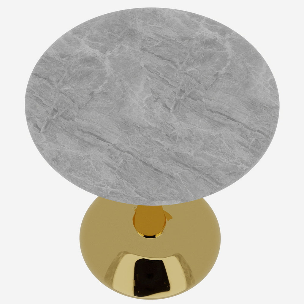 Coffee Table With Round Top For Living Rooms - Golden