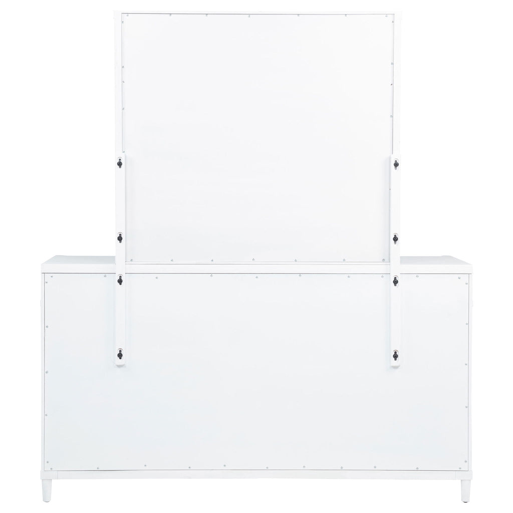 Robinson - 8 Drawer Dresser With Mirror - White