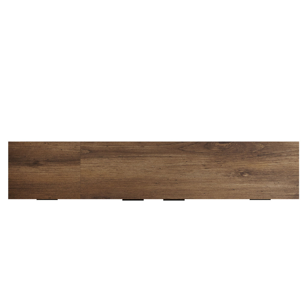 TV Stand With 2 Drawers, Media Console Table For TVs Up To 85'' - Natural