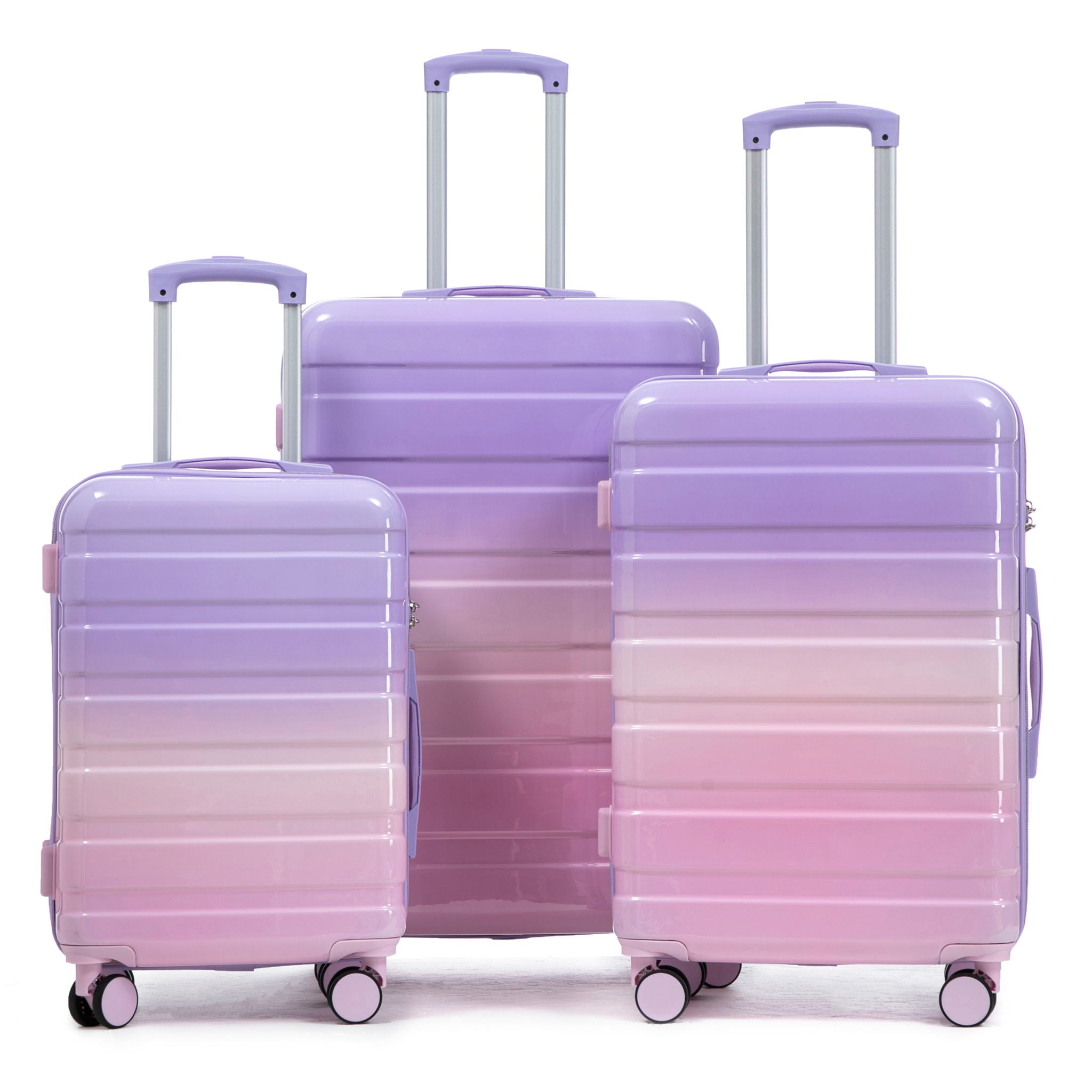 Luggage Set 20" /24" /28" With Combination Lock And Silent Wheels