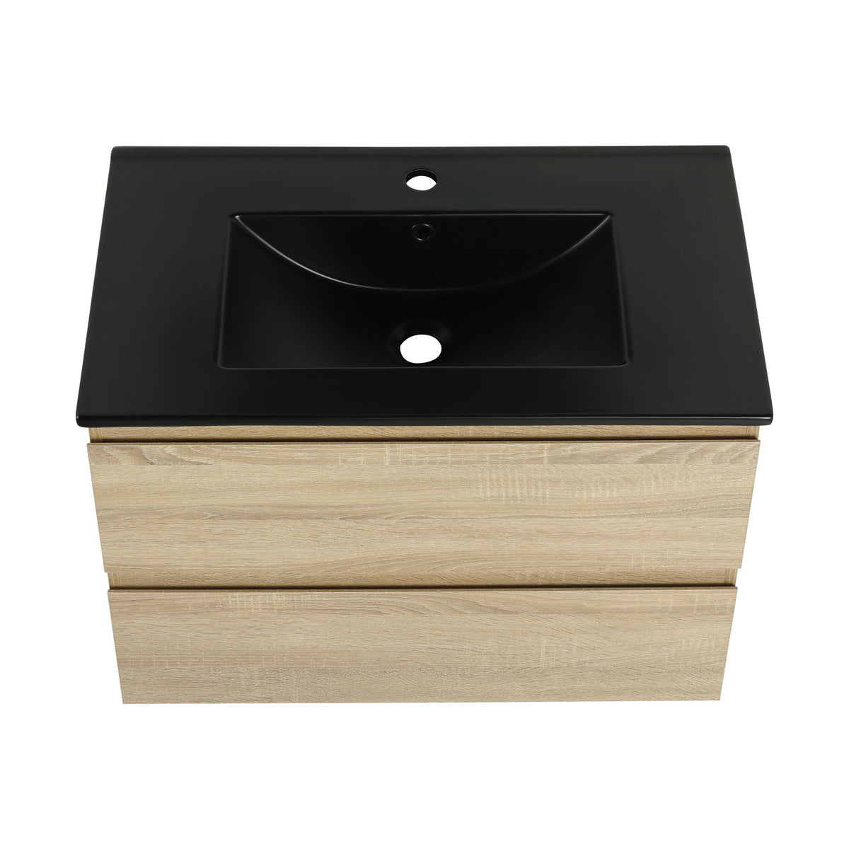 Wall Mounted Bathroom Vanity With Sink, 2 Soft Close Drawers