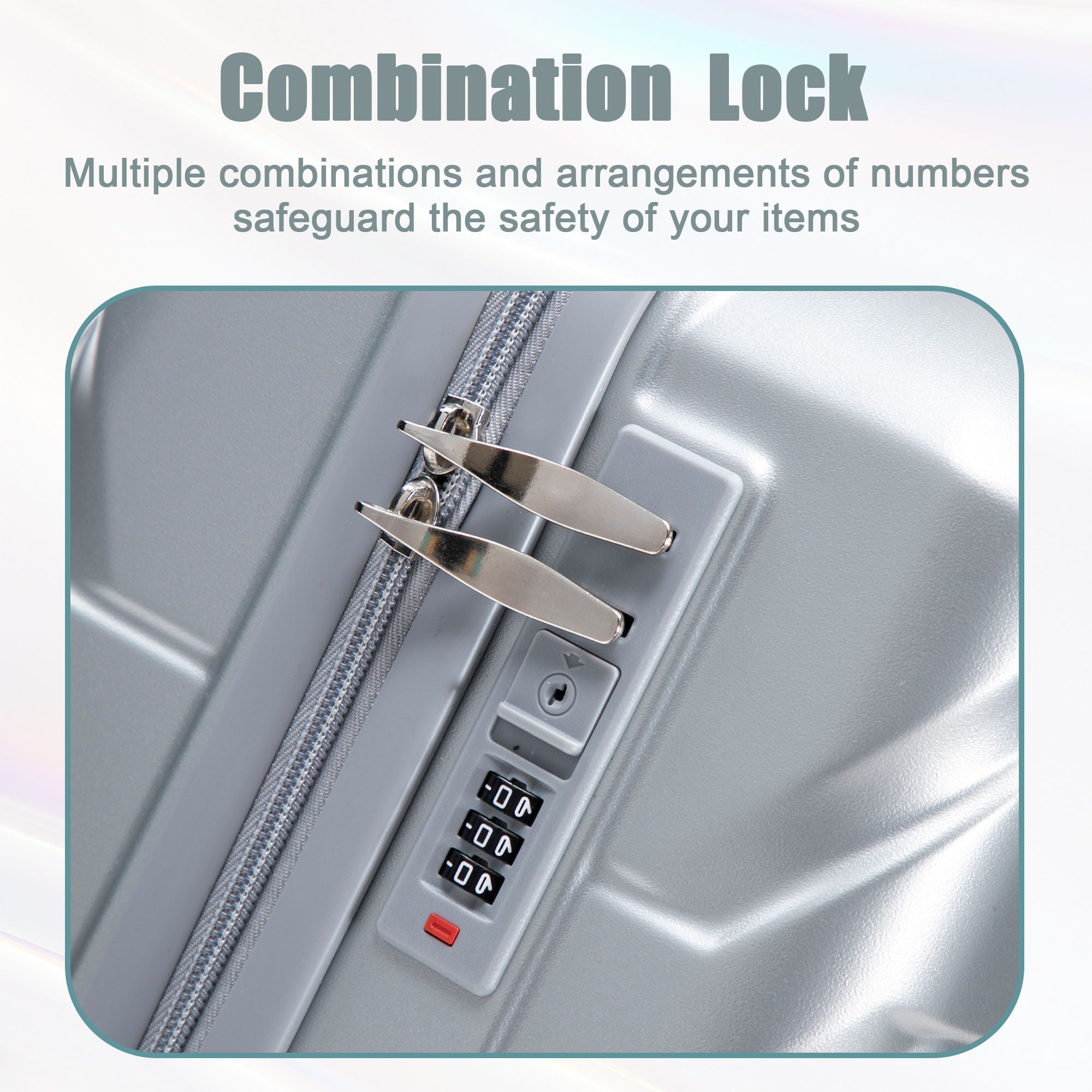 Spinner Luggage Set With Combination Lock