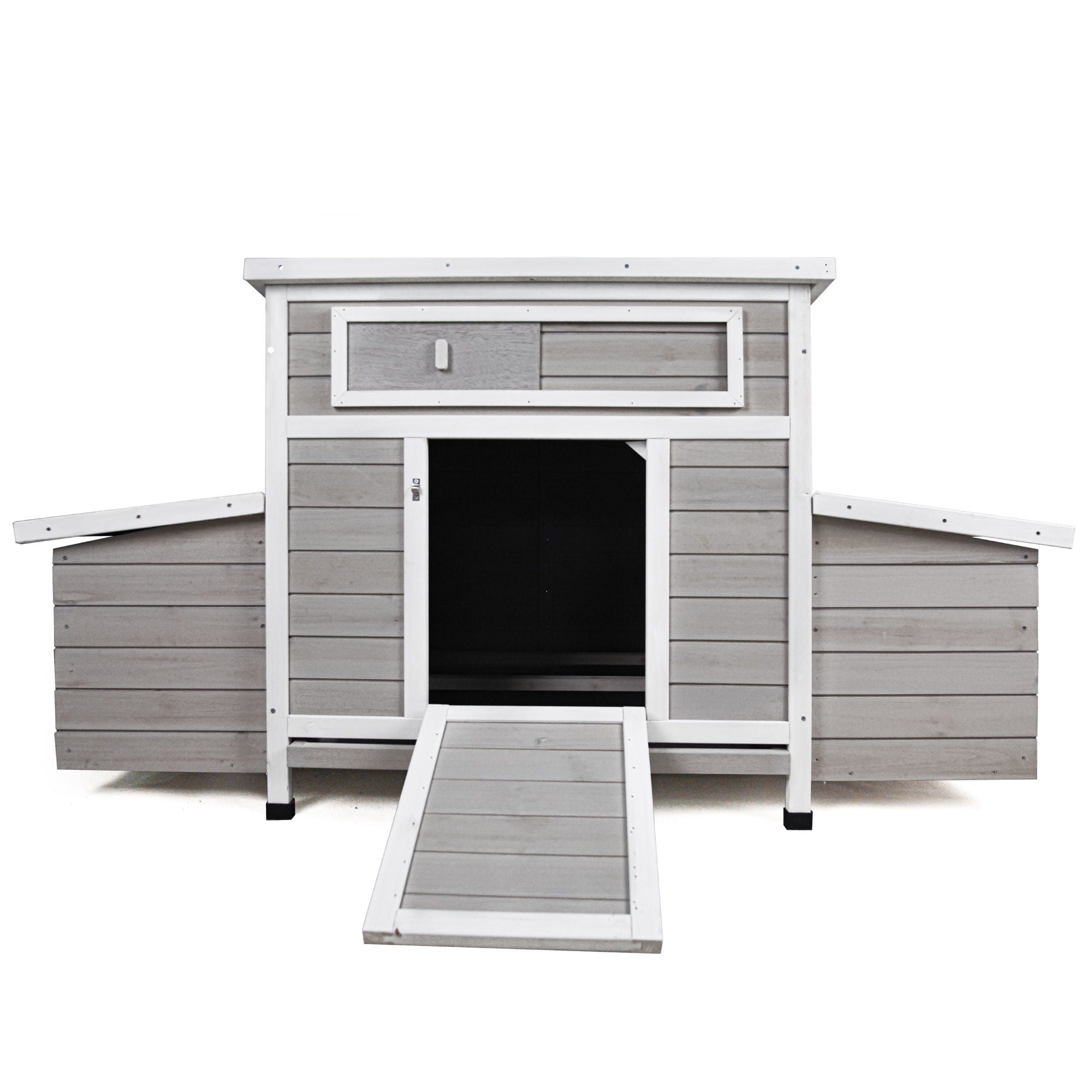Large Chicken Coop Outdoor Hen House With Dual Nesting Boxes