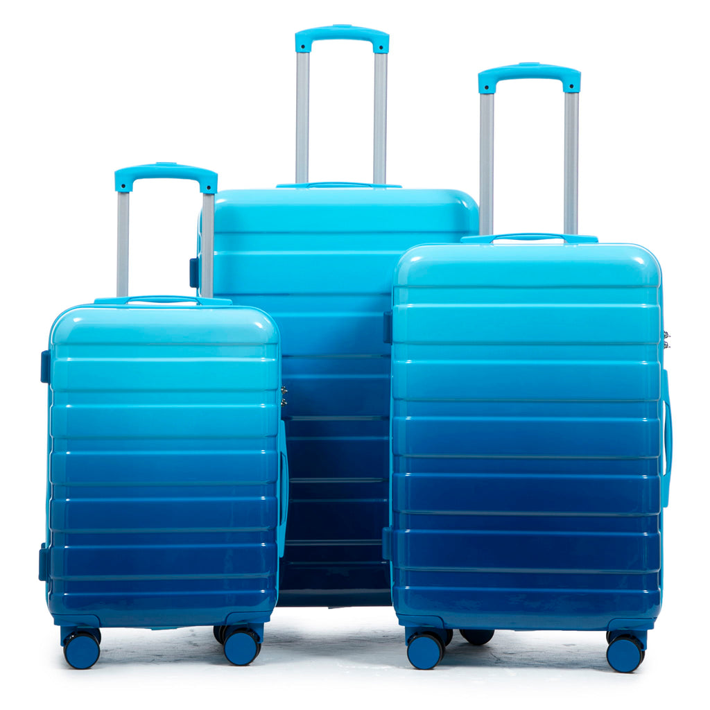 Luggage Set 20" /24" /28" With Combination Lock And Silent Wheels