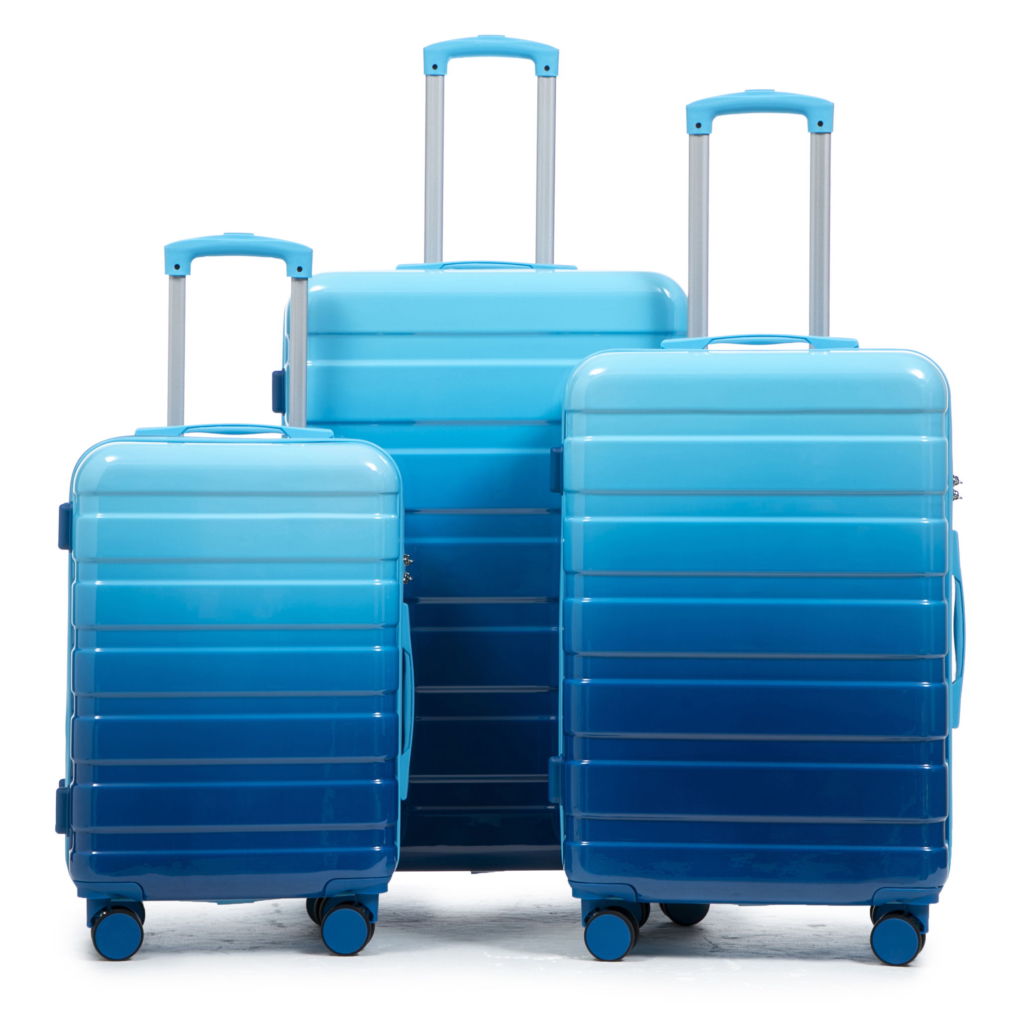 Luggage Set 20" /24" /28" With Combination Lock And Silent Wheels