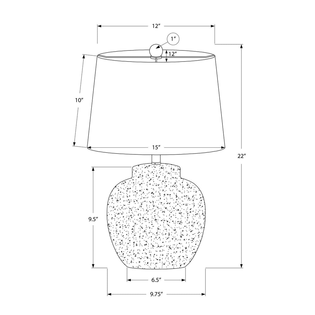 Lighting, Table Lamp, Concrete, Modern - Cream