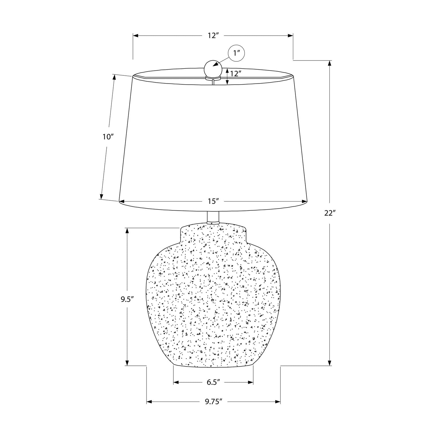 Lighting, Table Lamp, Concrete, Modern - Cream