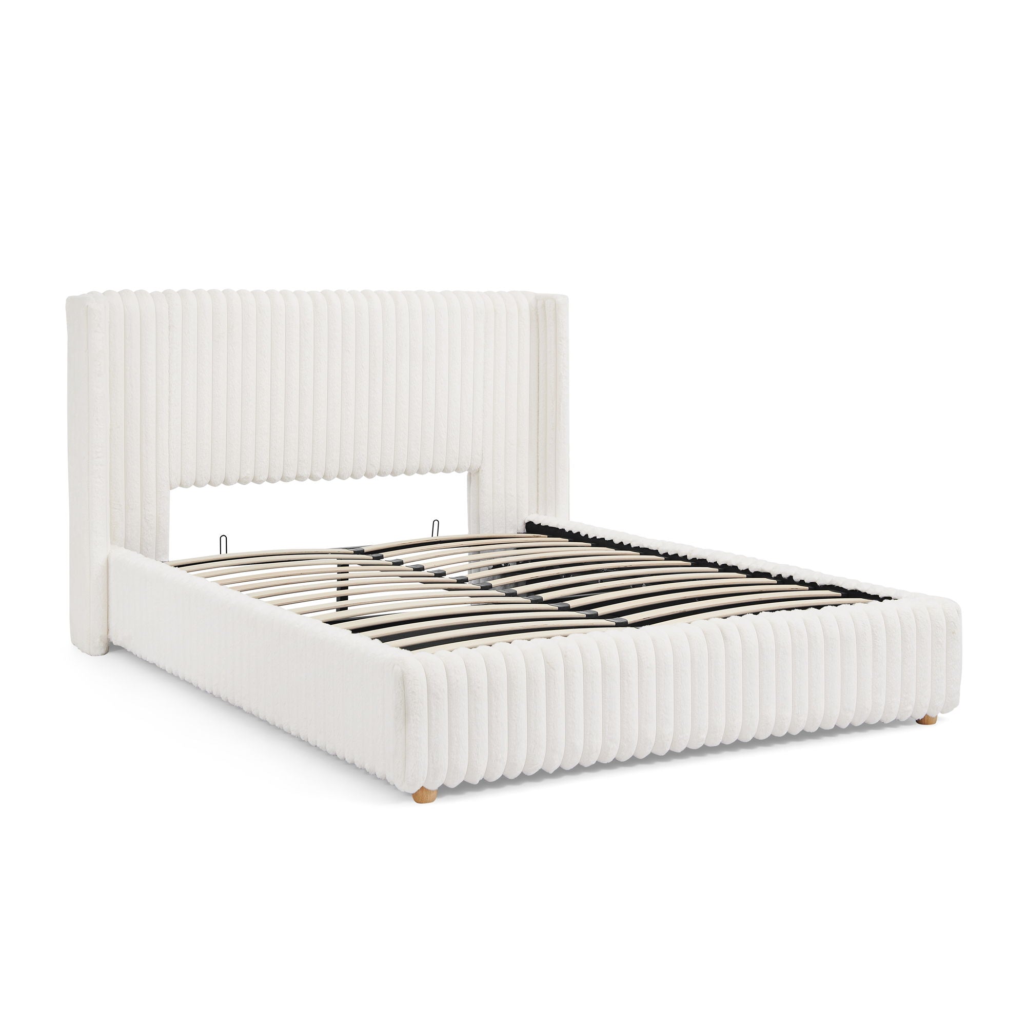 Functional Vertical Striped Bed With Gas Lift Storage