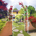 Metal Garden Arch Assemble Freely With 8 Styles Garden Arbor Trellis Climbing Plants Support Rose Arch