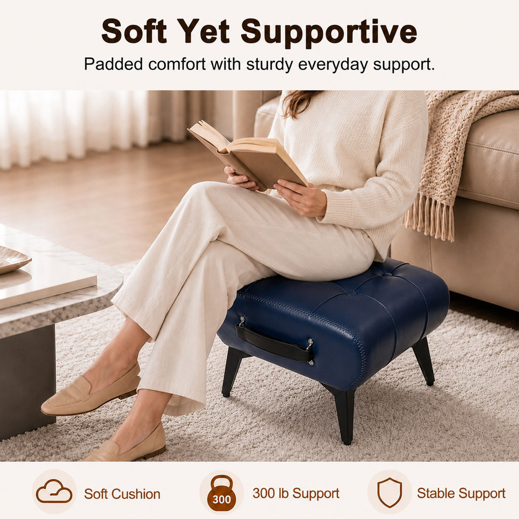 Minimalist Footstool With Hidden Storage