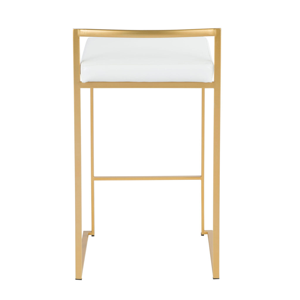 Fuji - Contemporary / Glam Design Counter Stool (Set of 2)