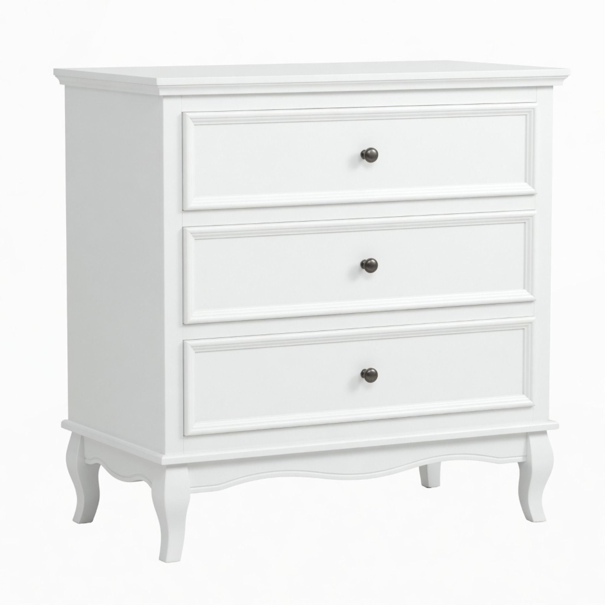 3 Drawer Dresser - White
