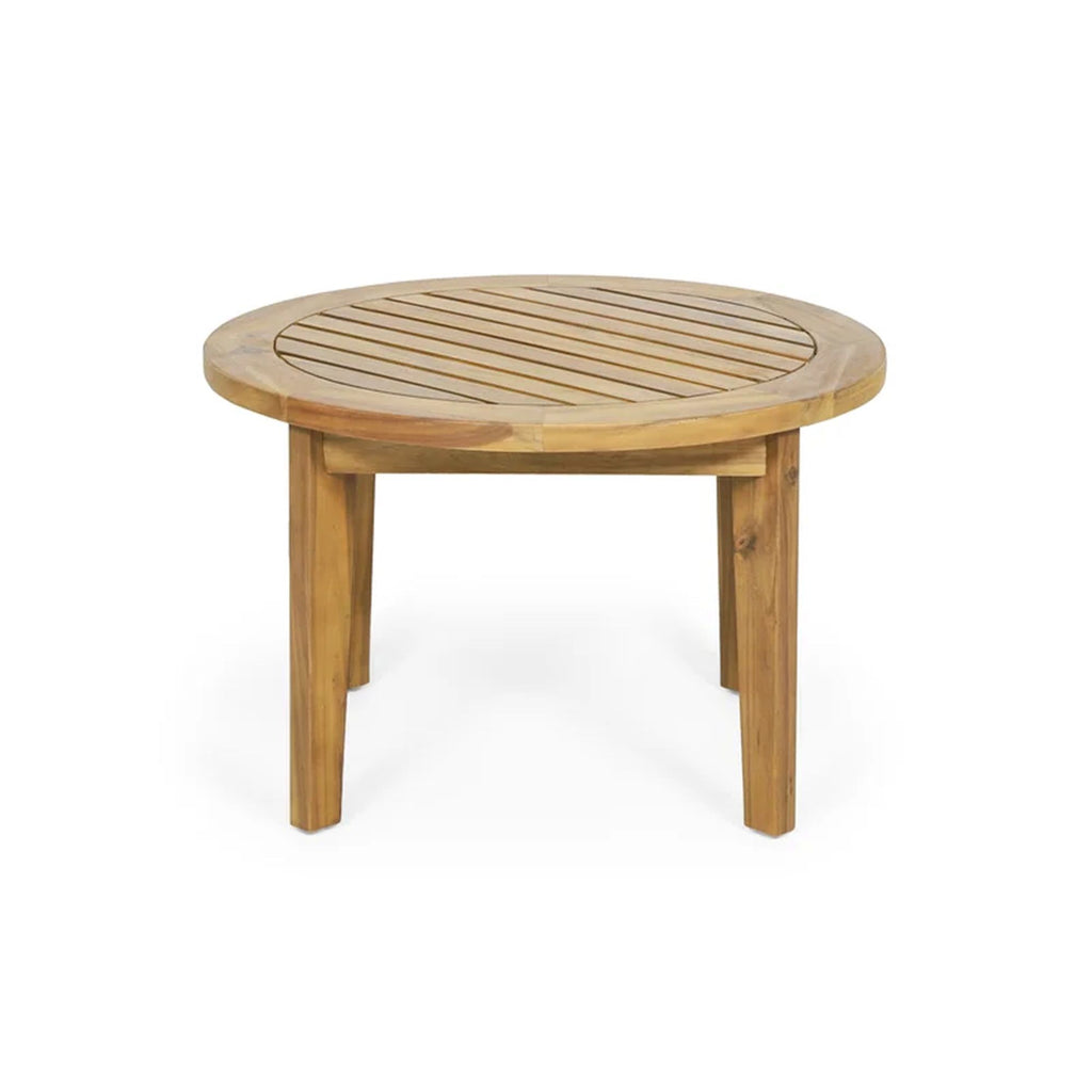 Patio Furniture Set, Outdoor Acacia Wood Patio Club Chair With Table