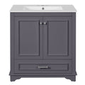 Bathroom Vanity With Sink, Cabinet & 2 Soft Closing Doors & Adjustable Shelf