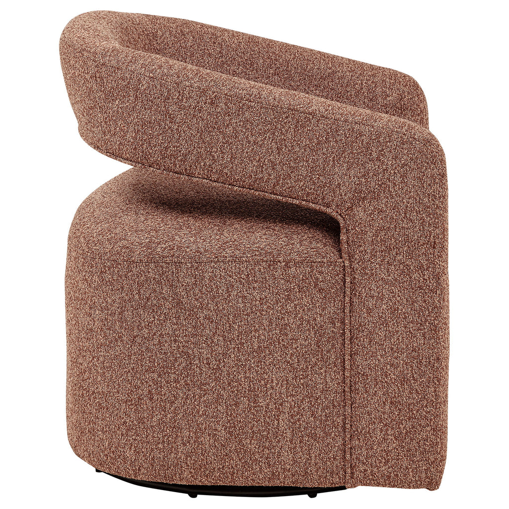 Brillia - Swivel Accent Chair - Burgundy