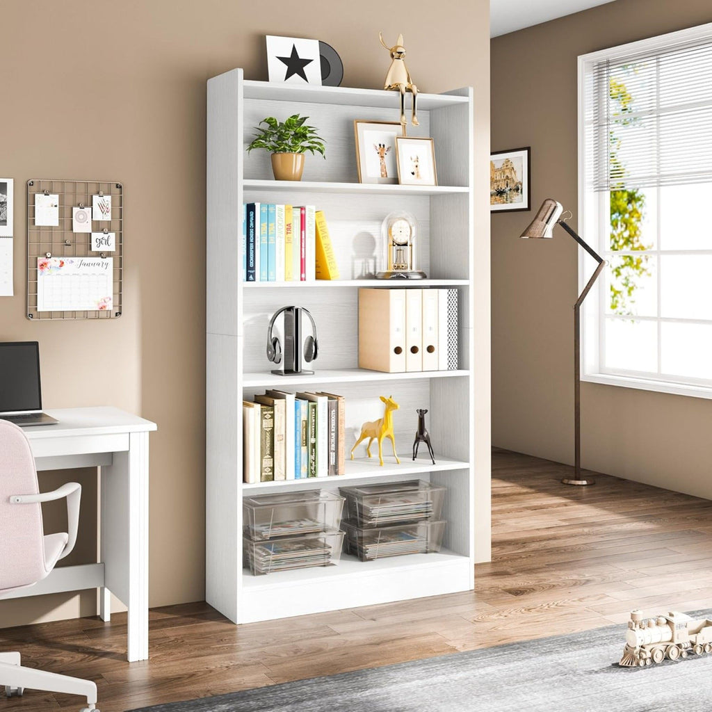 Library Bookshelf With Storage For Living Room