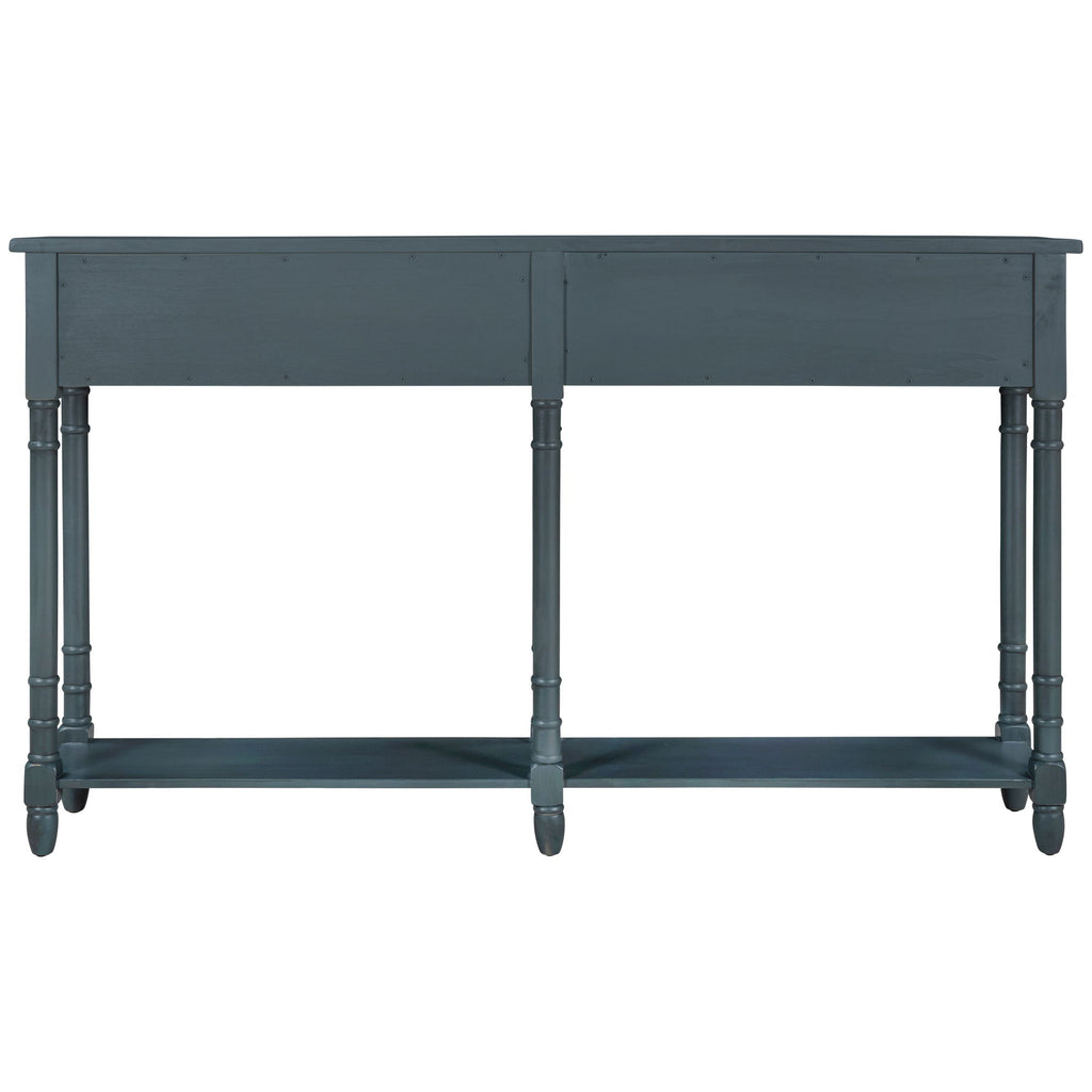 Hearth & Haven Daniel - Console Table With 2 Storage Drawers And Bottom Shelf