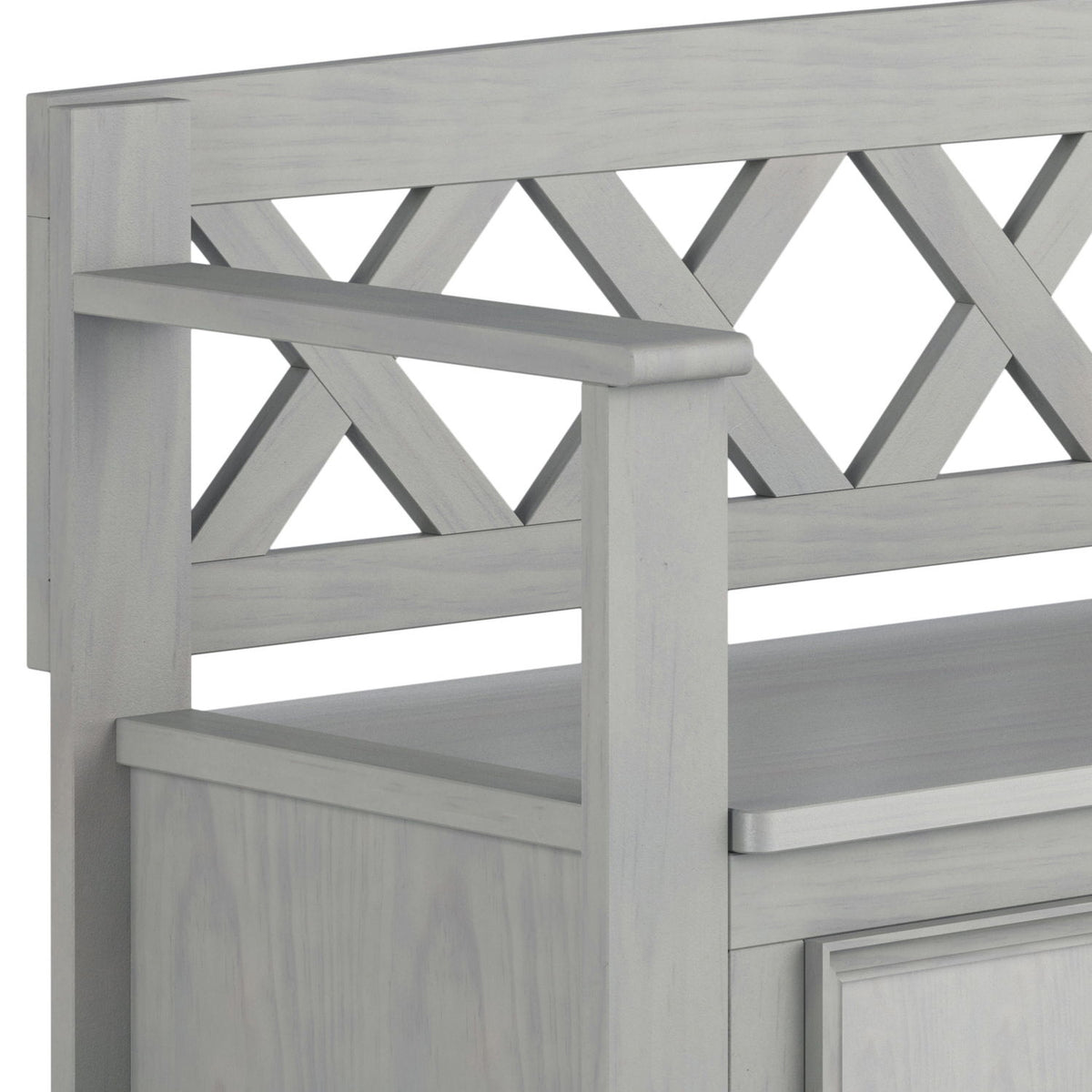 Amherst - Entryway Storage Bench - Gray