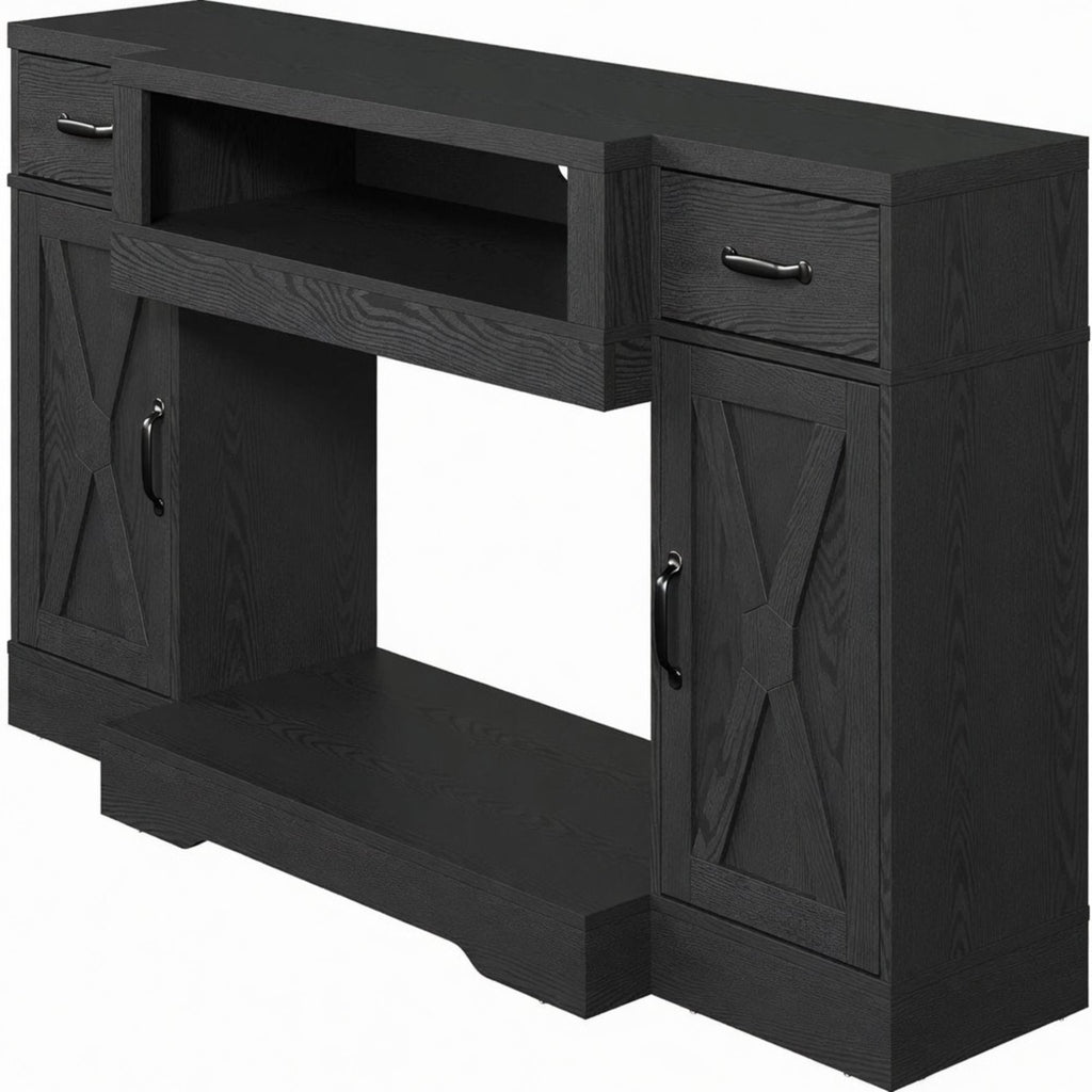 TV Stand With Adjustable Shelves & Double Doors