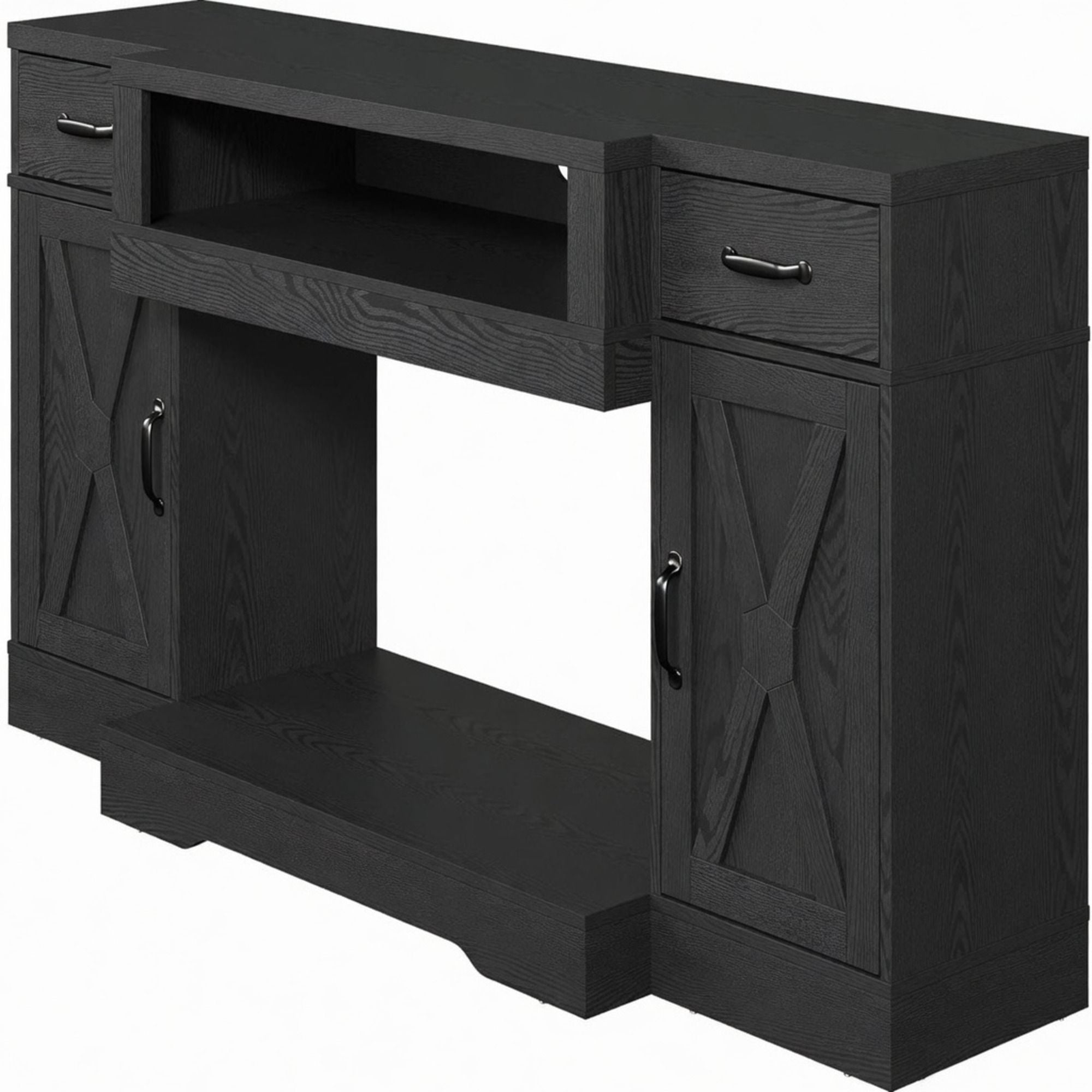 TV Stand With Adjustable Shelves & Double Doors