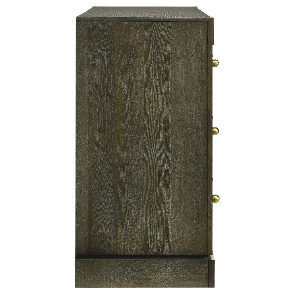 Sundance - 6 Drawer Dresser Cabinet - Dark Brown
